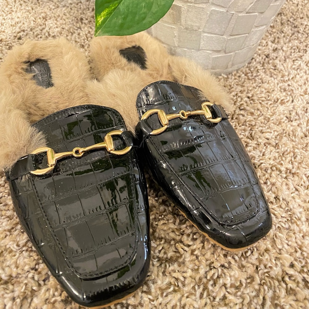 SHEIN | leather loafers
